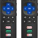(Pack of 2) Replacement Remote Control Only for Roku TV, Compatible for TCL Roku/Hisense Roku/Onn Roku/Sharp Roku/Element Roku/Westinghouse Roku/Philips Roku Smart TVs (Not for Roku Stick and Box)
