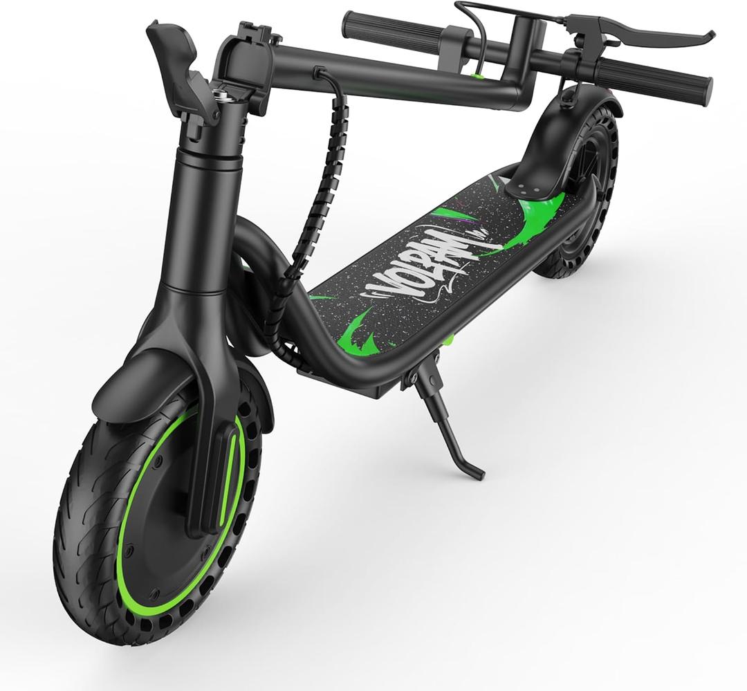 Electric Scooter for Adults, Max 15 Miles Range & 19 MPH Speed, Power by 350W Motor, 8.5" Solid Tire, Lightweight Cruise Control Foldable E Scooter Commute, Dual Brakes, Max Load 265 LBS