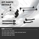 lronants Front Control Arm for 2018-2024 Honda Odyssey