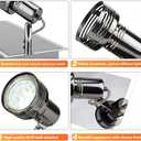 Depuley Ceiling Track Light Fixture: 2-Light Square Led Track Lighting Kit - Flush Mount Ceiling Spotlights Flexibly Adjustable Accent Lamp for Kitchen Living Room Bedroom Hallway GU10 Bulbs Included