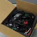 Motorcycle LED Driving Fog Lights 600% Brighter Dual Color with Strobe Modes Hanging Install Bike Auxiliary Light with Waterproof Wiring No/Off Control, ACC Power Anti-deficit Design, Pair