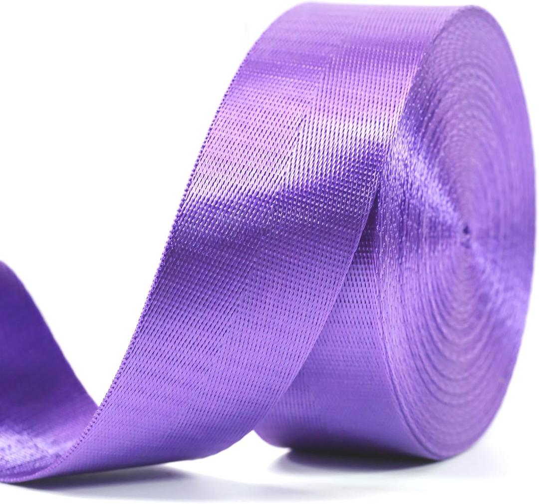 Nylon Webbing Straps - 1 1/2 inch, 10 Yards Flat Wide Belting Webbing Straps for Bags, Lawn Chair, Pet Collars, DIY Crafts
