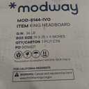 Modway Lily Tufted Linen Fabric Upholstered King Headboard in Ivory