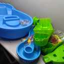 Step2 Rain Showers Splash Pond Water Table, Kids Water and Sand Activity Sensory Playset, Summer Outdoor Toys, 13 Piece Water Toy Accessories, For Toddlers 1.5+ Years Old, Blue & Green