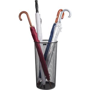 Mind Reader Umbrella Stand, Multi-Purpose Mesh Storage Stand, Organizer for Office and Entryway, Metal Mesh, Black