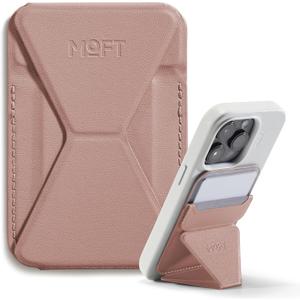 MOFT Magnetic Wallet Stand Compatible with iPhone 17/16/15/14/13/12 Series, Angle Adjustment & Magsafe Compatible MOVAS Phone Stand,Classic Nude