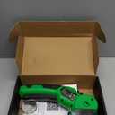 Cardboard Cutter, Rechargeable Cordless Electric Scissors, 4V Upgrade Motor Electric Box Cutter with 2 Blades, Safety Lock & LED Light, Powerful Cutting for Cardboard Box, Plastic, Leather (Green)