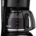 Mr. Coffee 12-Cup Switch Coffee Maker Black: Electric Drip Coffee Machine, 60 oz Capacity, Dishwasher-Safe Parts