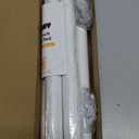 Closet Rods for Hanging Clothes, 17 to 84 Inch Heavy Duty Stepless Adjustable Closet Hanging Rod, 1.3 Inch Diameter Metal Closet Rod for Wardrobes Laundry Bedroom RV, White