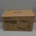 Wiltal Green Cute Retro Toaster 2 Slice with 1.58" Wide Slots, with Stainless Steel Lid, with Warming Rack, Preheat, Defrost, Countdown Timer Display