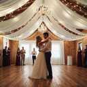 12 Panels 5x20ft Ivory Ceiling Drapes for Wedding Parties, Wrinkle Free Thick Polyester 20ft Extra Long Wedding Draping Ivory Ceiling Curtains Arch Drapery for Birthday Party Canopy Tent Decor, 60"W x 240"L