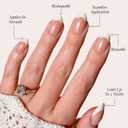 Glamnetic Press On Nails - Mrs. | Short Almond Fake Nails with French Tips and Glossy, Glazed Finish, Salon Quality | 15 Sizes - 30 Nail Kit with Glue