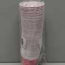 [50 Pcs] Pink Disposable Plastic Drinking Cups - 12 OZ Party Cups Bulk for Bachelorette, Two Pink Birthday Party Decorations