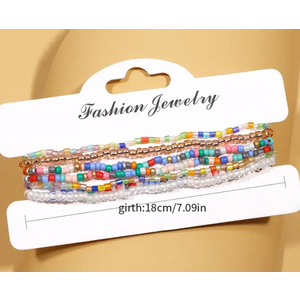 BRACELETS VERY COLORFUL SET 7P
