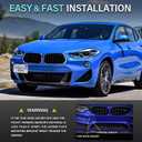 Aluminum Front Bumper Tow Hook License Plate Mount Bracket Holder No Drill Relocator Hole Adapter Compatible with 2019-up BMW G20 3 Series 330i 340i M340i