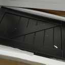 Floating TV Stand with Doors, 63'' Farmhouse Floating TV Shelf for TVs up to 80 Inch, 2 Tier Wall Mounted TV Stand, Floating Entertainment Center, TV Floating Cabinet for Living Room, Bedroom, Black, 63in