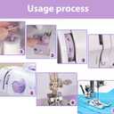 This lightweight Sewing machine is designed for convenience and versatility. Sewing Machine for Beginners,Portable 12 Built-in Stitches,(High-Low Speeds),505UJH.DC Power Supply Method.