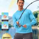 Men's Sun Protection Hoodie Shirt UPF 50+ Long Sleeve Fishing Rash Guard UV SPF Summer Lightweight Hiking Shirt for Men (White, XXL)
