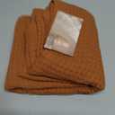 100% Cotton Waffle Weave Throw Blanket, Soft Lightweight Breathable Cozy Blankets for Bed Couch Home Dcor All-Season Use(Caramel, 40"x50")