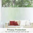 Frosted Glass Window Privacy Film, Static Cling, Non-Adhesive UV & Heat Blocking Anti-Glare Window Clings, Removable Reusable Stickers for Home Bathroom Office, 35.4" x 157.5"