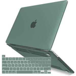 IBENZER Compatible with 2025 2024 M2 MacBook Pro 13 Inch Case 2025-2016 M1 A2338 A2289 A2251 A2159 A1989 A1706 A1708, Hard Shell Case & Keyboard Cover for Mac Pro 13, Midnight Green, T13MTGN+1A