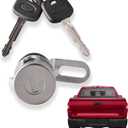 Tailgate Door Lock Cylinder&Key Compatible for Toyota Tundra 2014-2021 Tacoma 2016-2022 Back Rear Door Lock Cylinder Replace 69055-0C030
