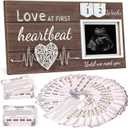 Garybank New Mom Gifts 2024- Love at First Sight Ultrasound Picture Frame, w/ Weekly Pregnancy Milestone Cards & Pregnant Activities Cards, Gender Reveal Pregnancy Gifts for Pregnant Women from Sister