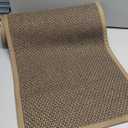 SUMLANS Kitchen Mat Set of 2 PCS, Cushioned Non Slip Rugs for Kitchen Floor, Absorbent Runner Comfort Standing Mats Washable for Kitchen, Office, Home (Brown, 17.3"x47"+17.3"x30")