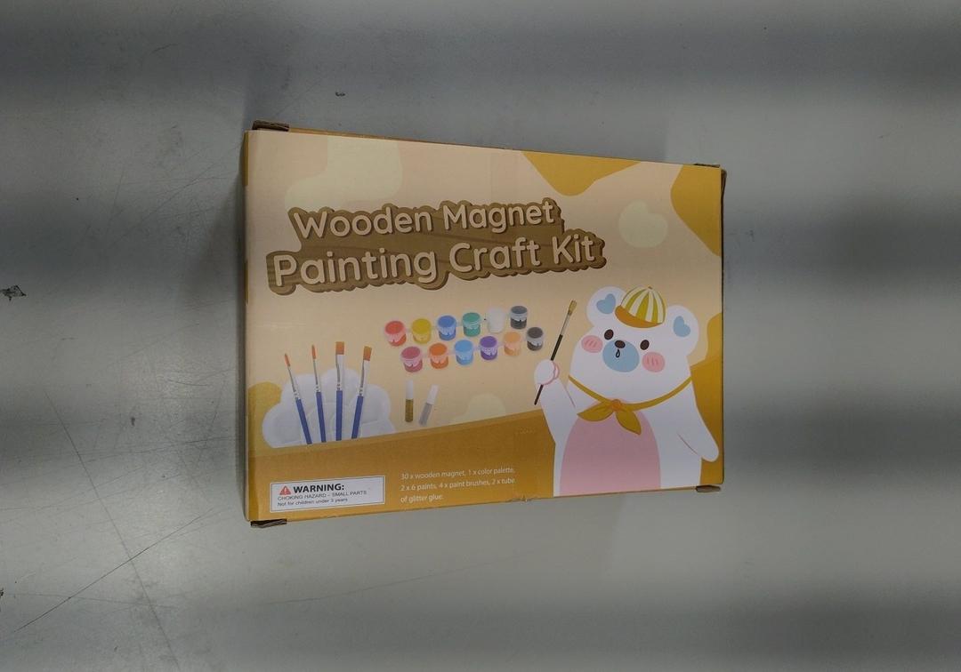 Wooden Magnet Painting Craft Kit