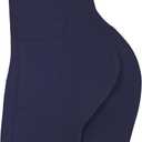 Sunzel No Front Seam Biker Shorts for Women with Pockets, Yoga Workout Gym Bike Shorts with Tummy Control (Medium, Ash Blue)