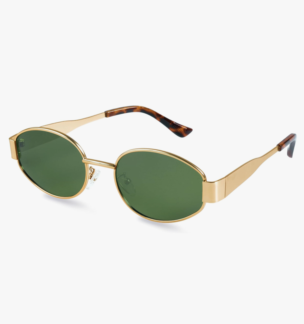 livho 2025 Trendy Oval Sunglasses - Stylish Polarized Shades for Everyday - Retro Metal Frames