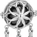 2 x PESOENTH Urn Locket keychain for Women,Mini Urn keychain for Pet Dog human Ashes Keepsake Cremation Jewelry Memorial Gifts (Black)