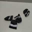 YAODHAOD Dog Shoes for Small Dogs, Puppy Dog Boots & Paw Protector for Winter Snowy Days, Anti-Slip Sole Dog Booties for Indoor Hardwood Floor 4PCS (Black, Size: 4)