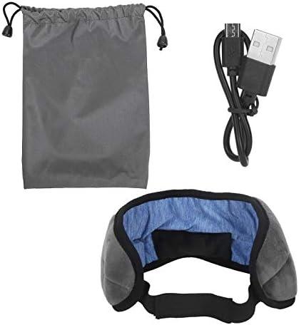 Wireless Smart Eye Patch Sleeping Elastic Breathable Bluetooth Eye Shades for Relaxing (Gray)