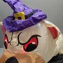 AerWo 8FT Giant Halloween Inflatables Dog Pulling Skeleton, Halloween Blow Up Yard Decorations Built-in Bright LED, Blow Up Skeleton Inflatable Dog for Lawn Garden Roof Porch Decor