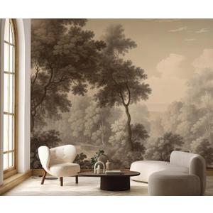 PYFFYP- Retro Tropical Jungle Peel and Stick Wallpaper murals for Bedroom