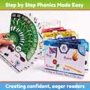 THE BAMBINO TREE Phonics Flash Cards - Learn to Read in 20 Phonic Stages - Education for Kids Ages 4-8 Kindergarten 1st 2nd Grade
