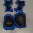 WayEee 6PCS Kids Protective Gear Set, Knee Pads for Kids 3-10 Years Old, Toddler Knee Pads and Elbow Pads, Wrist Guards Set, Skating Cycling Bike Rollerblading Scooter, Upgraded & Durable Material (Blue), S