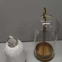 5"&4" Hurricane Glass Candle Holders, Hanging Brass Metal Candle Holder for Pillar Candles Table Coffee Table Decor Interior Decoration