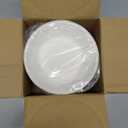 Nervure 120 Pack Biodegradable Paper Bowls  24 oz. Compostable Disposable Bowls Made by 100% Sugar Cane Fibers  Perfect for Cereal, Salads and Soups