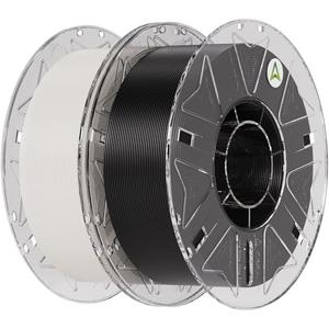 Creality Hyper PLA Filament Bundle 2KG, RFID 3D Printer Filament PLA 1.75mm for High Speed 30-600mm/s, Support CFS, Fits for Most 3D Printers (Black & White)