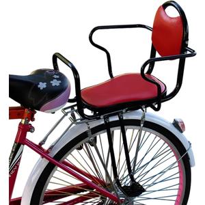 Rear Child Bike seat,Kid Rear Bike seat, Rear Mounted Bike Seat with Harness, Armrests and Pedals for Adult Bikes Ages 2 to 8 Years(Up to 110lb)
