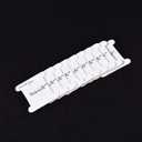 Embroidery Floss Organizer Box - 36 Compartments with 120 Hard Floss Bobbins and 2 Pieces 459 Color Number Stickers