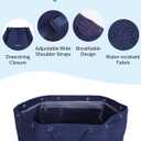 sportsnew Swim Bag Mesh Beach Drawstring Backpack with Wet Pocket, Drawstring Bag for Swimming, Gym, Pool, Workout Gear, Beach Volleyball Backpack for Women Men (Navy Blue)