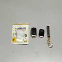 Lucrum Compatible with Honda Key Fob Cover & Leather Keychain - TPU Keyfob Case for Accord Civic CR-V HR-V Pilot Ridgeline, For 5 Button Remote (2022-2026) - Black and Gold