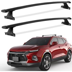 KINGGERI 220lbs Cross Bars Roof Racks Fit for Chevy Chevrolet Blazer 2019 2020 2021 2022 2023 2024 2025 2026 (Not for EV), Heavy Duty Aluminum Roof Rails Crossbars Cargo Carrier Rooftop Accessories