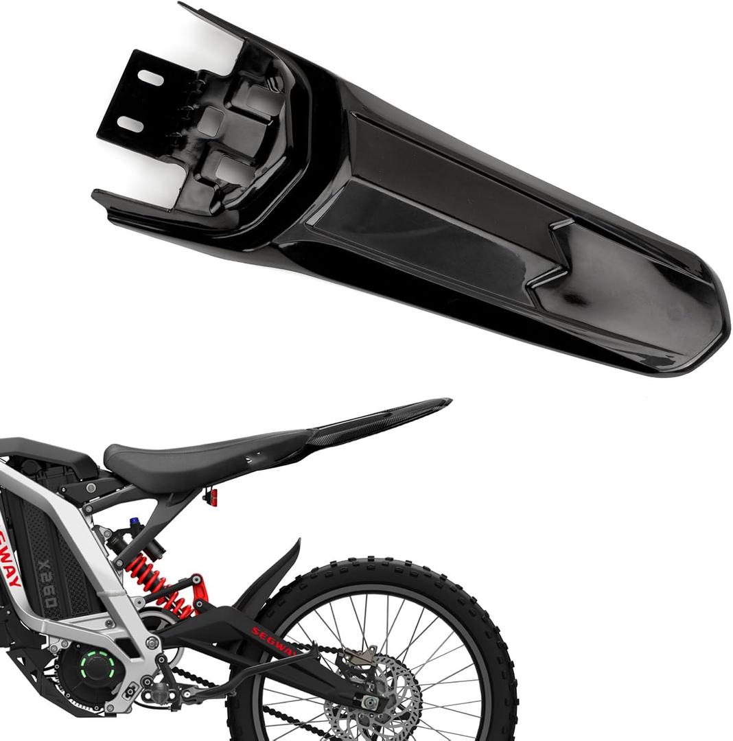 XINGWU Long Rear Fender for Surron Light Bee X Segway X160/X260 Back Fender Mud Guard Protector for Surron Part Ebike Accessories Black