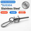 Nordic Hamstring Curl Attachment with Quick-Install, Premium Leather-Wrapped Padding for 2x2, 3x3, 2x3 Power Racks, Home Gym Essential for Split Squats, Sit-Ups & Core Training