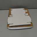 6x4x1'' Small Shipping Boxes 25 Pack, White Corrugated Cardboard Literature Mailers, Mailing Packaging Supplies for Small Business (W641-25)