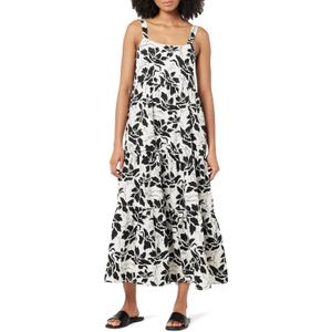 The Drop Women's Medium, Black/White Floral Print